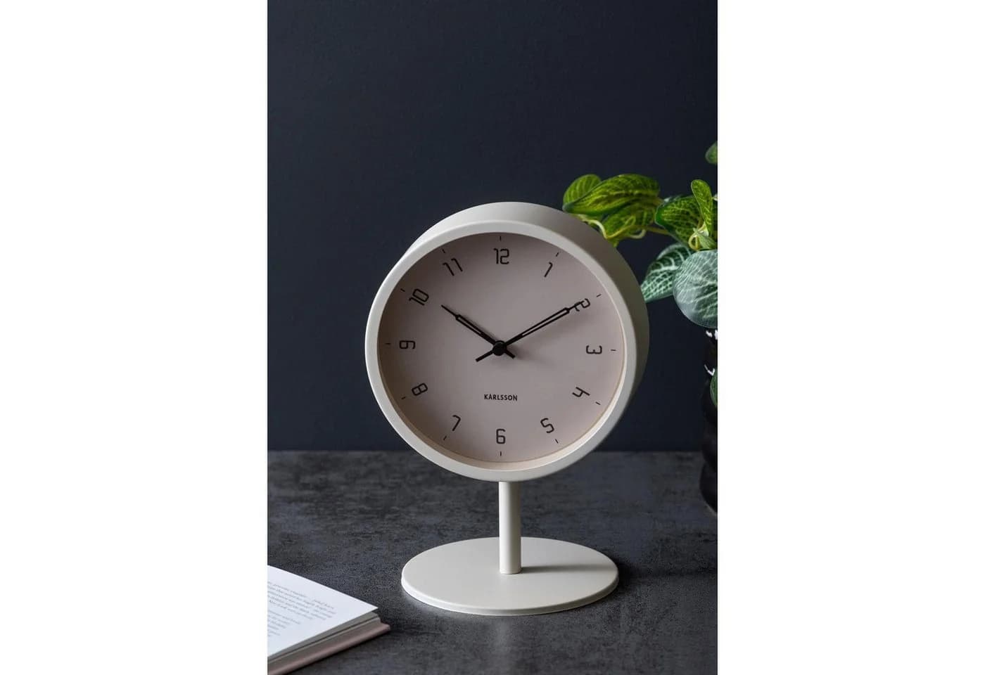 Karlsson Tischuhr Stark Iron Matt Warm Grey - Bild 5