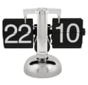Karlsson Tischuhr Small Flip Chrome Schwarz Bild 1