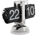 Karlsson Tischuhr Small Flip Chrome Schwarz Bild 2