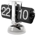 Karlsson Tischuhr Small Flip Chrome Schwarz Bild 3