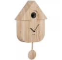Karlsson Wanduhr Modern Cuckoo Light Wood Print Bild 2