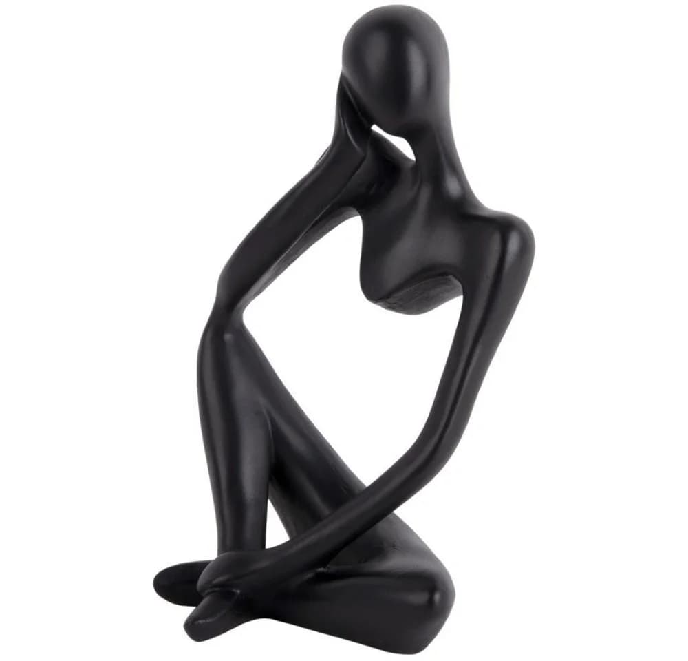 Present Time Dekoobjekt Statue Imagine Polyresin Schwarz