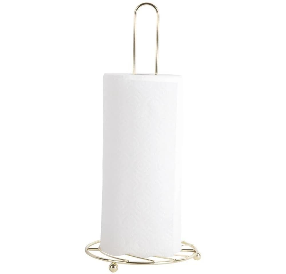 Present Time Küchenrollenhalter Wired Metal Gold Plated