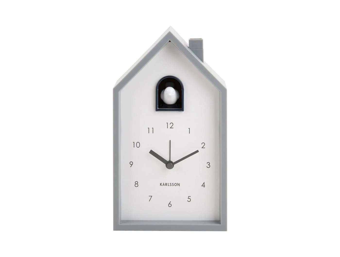 Karlsson Wanduhr mit Kuckuck, Grau
