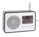 Karlsson Radiowecker Schwarz Holz mit FM Radio Bild 2