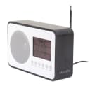 Karlsson Radiowecker Schwarz Holz mit FM Radio Bild 3
