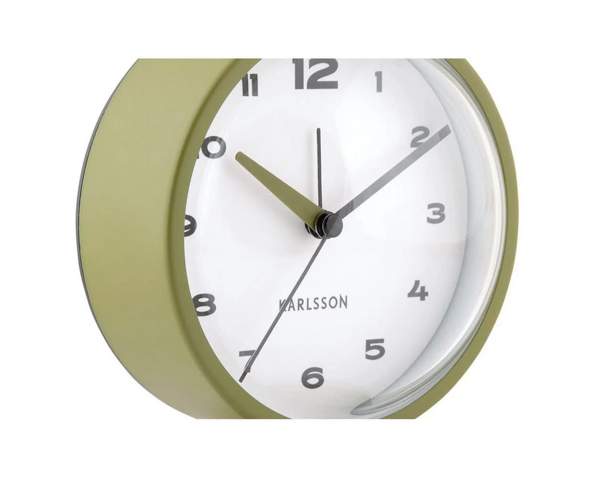 Karlsson Uhr Wecker Brisk Dome Army Green - Bild 4