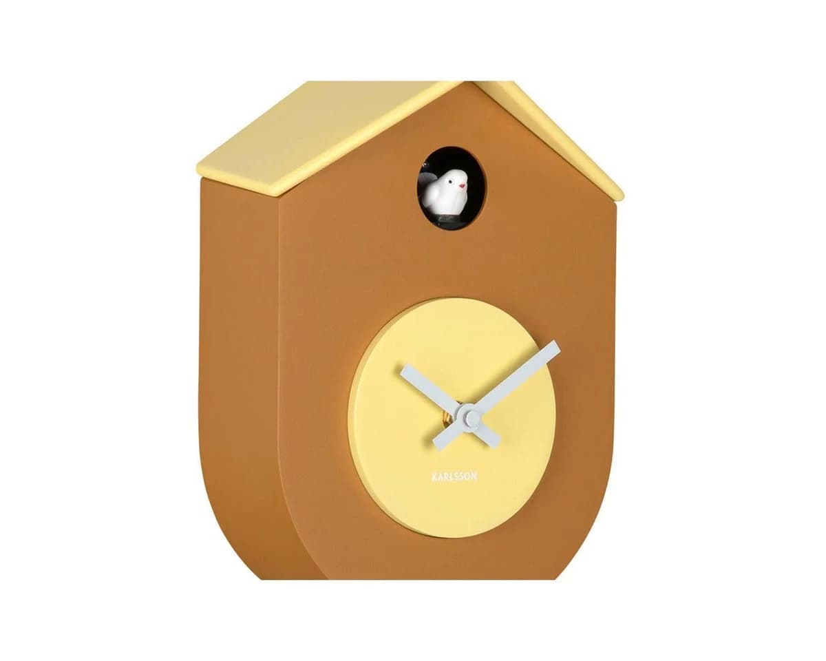 Karlsson Wanduhr Grato Kuckucksuhr Ocker Gelb - Bild 4