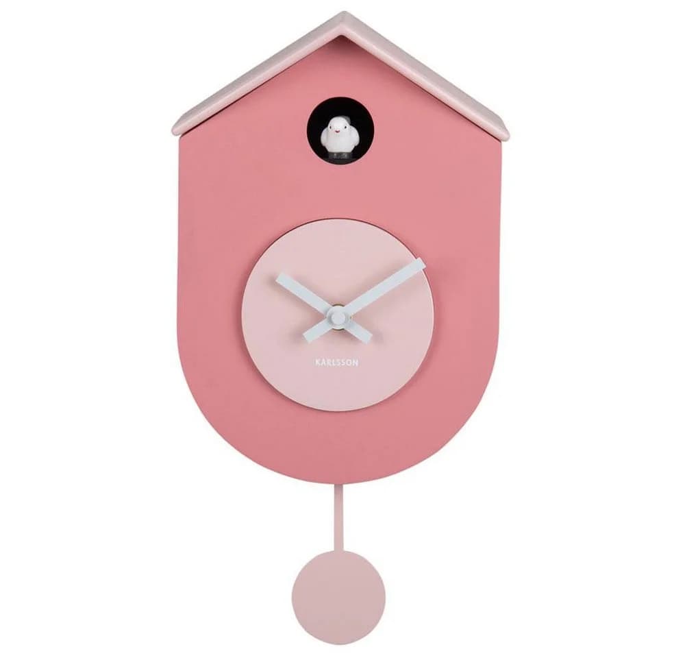 Karlsson Wanduhr Grato Pink Kunststoff