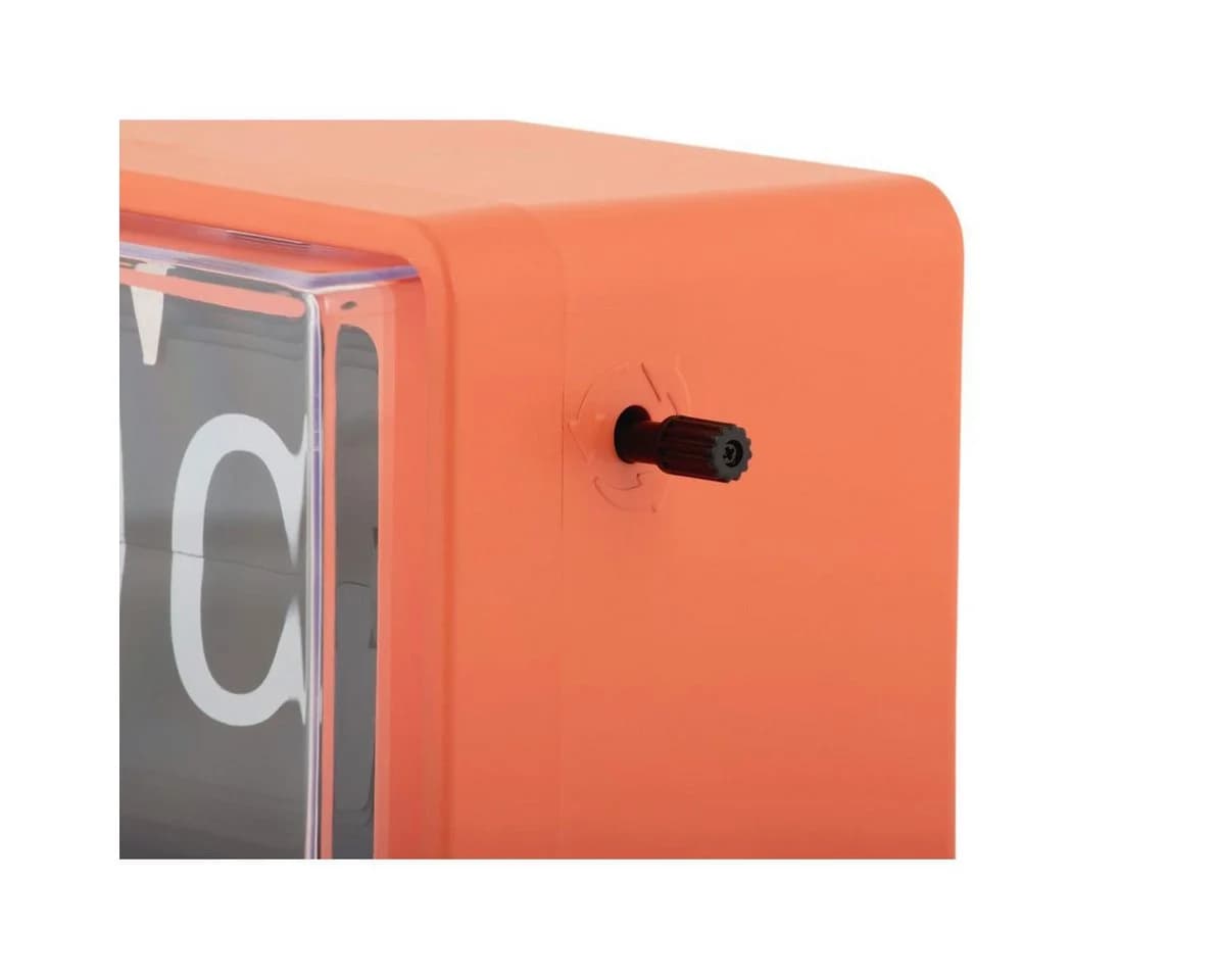 Karlsson Retro Boxed Flip Uhr Wanduhr oder Tischuhr Bright Orange - Bild 4