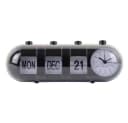 Karlsson Retro Tube Wecker mit Flip-Kalender Schwarz Bild 2