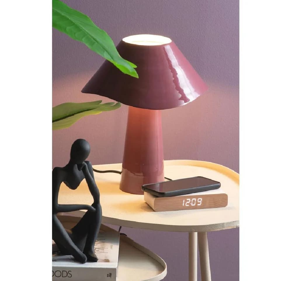 Karlsson Wecker Retro Flat LED mit Handy-Ladefunktion Gelb - Bild 5