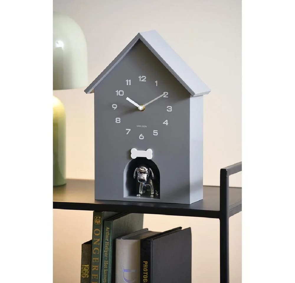 Karlsson Kuckucksuhr Dog House mit Hund Grau - Bild 4