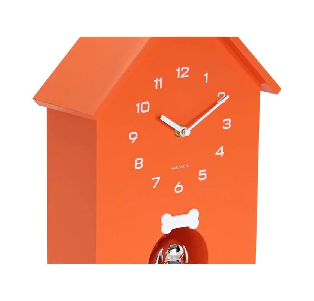 Karlsson Kuckucksuhr Dog House mit Hund Bright Orange - Bild 3