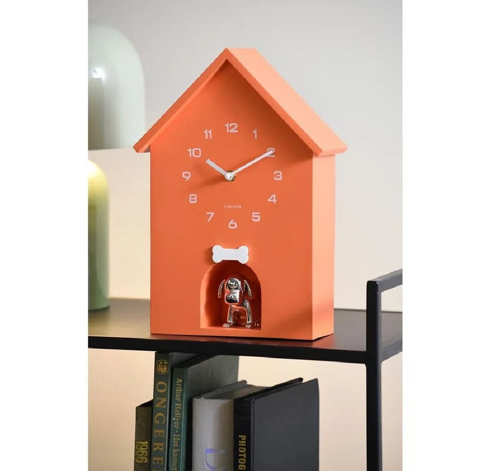 Karlsson Kuckucksuhr Dog House mit Hund Bright Orange - Bild 4