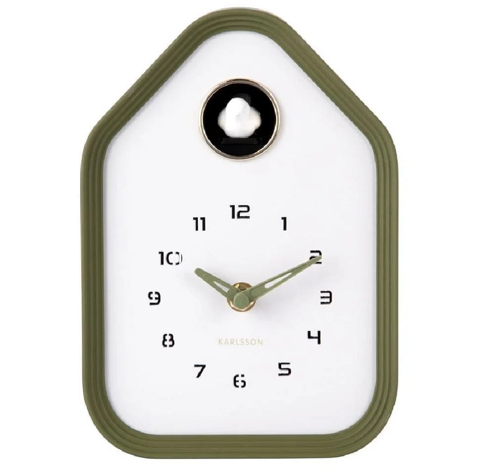 Karlsson Reina Cuckoo Tisch- oder Wanduhr Grün