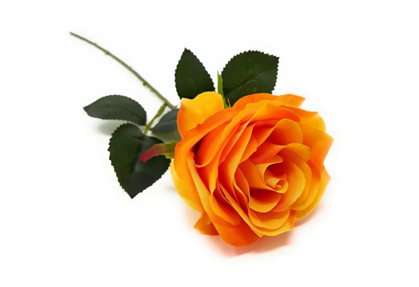Kunstblume Rose Gelb-Orange Emerald - Bild 2