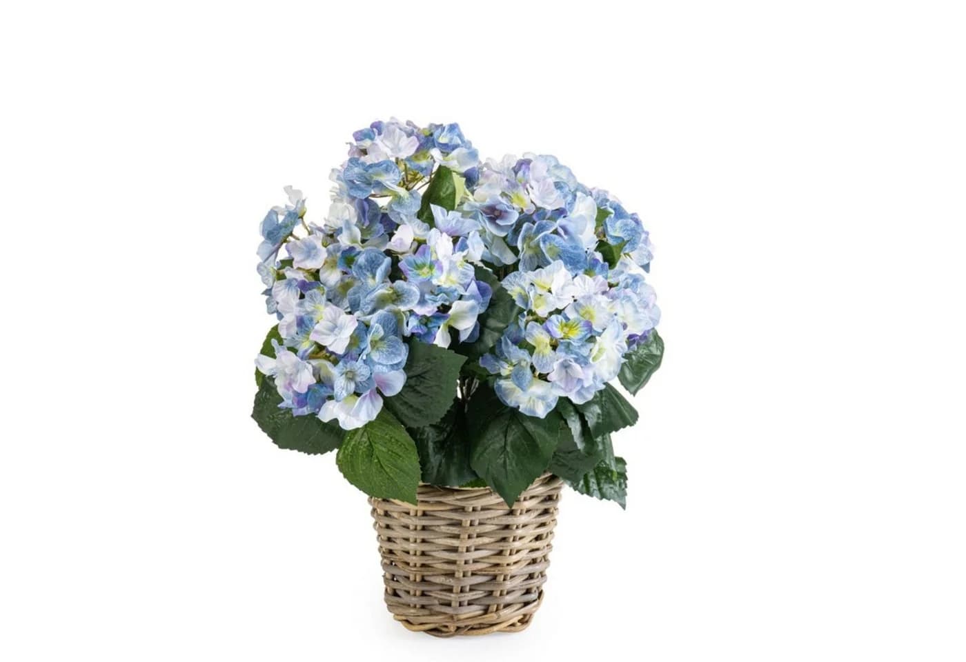 Künstliche Zimmerpflanze Hortensie Emerald Blau