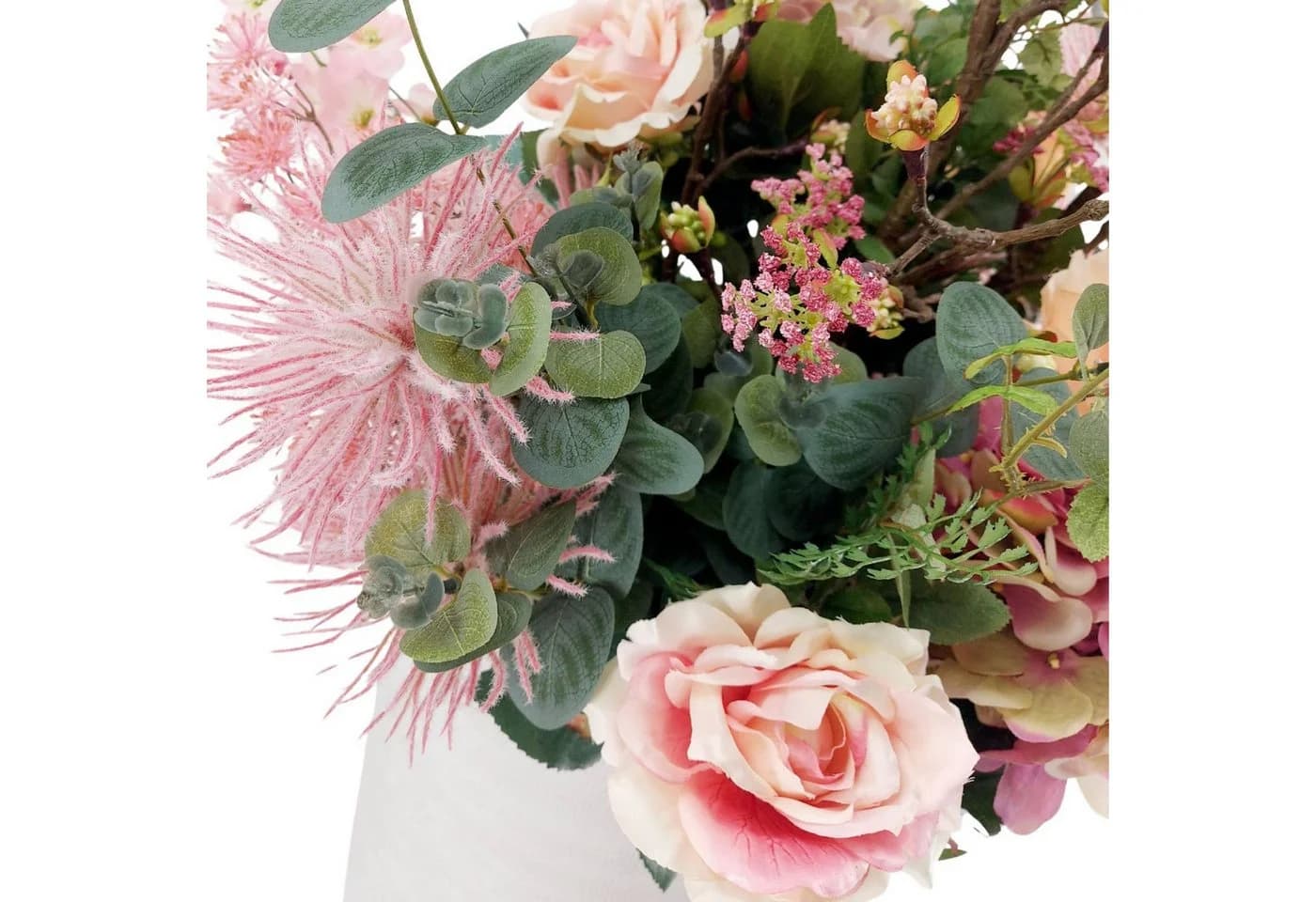 Kunstblumenstrauß Rosa Emerald - Bild 3