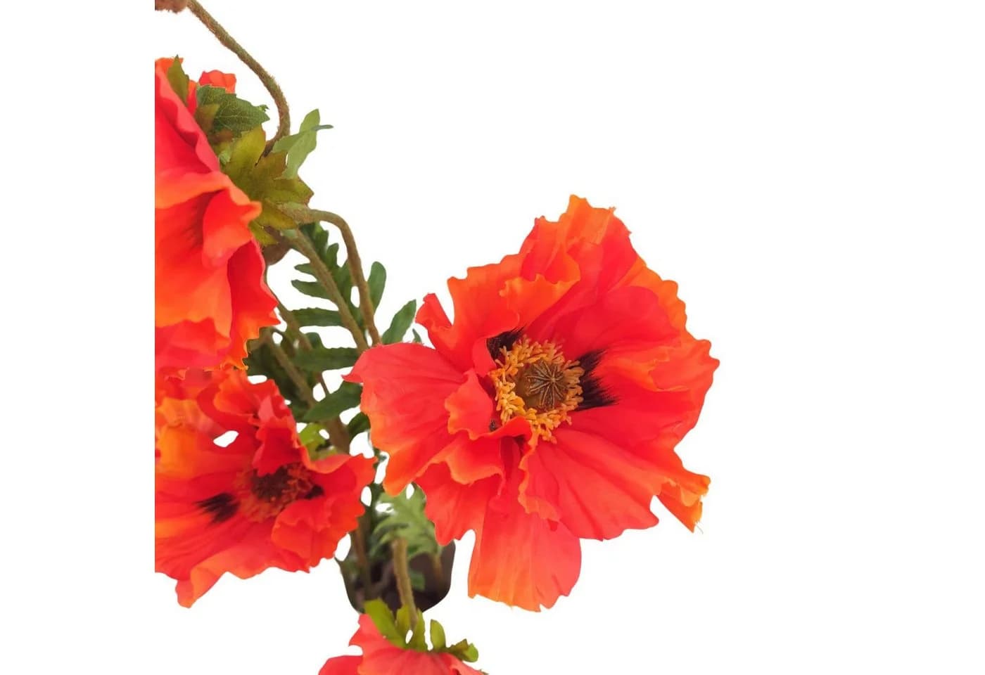 Emerald Künstliche Mohnblume Orange 90 cm