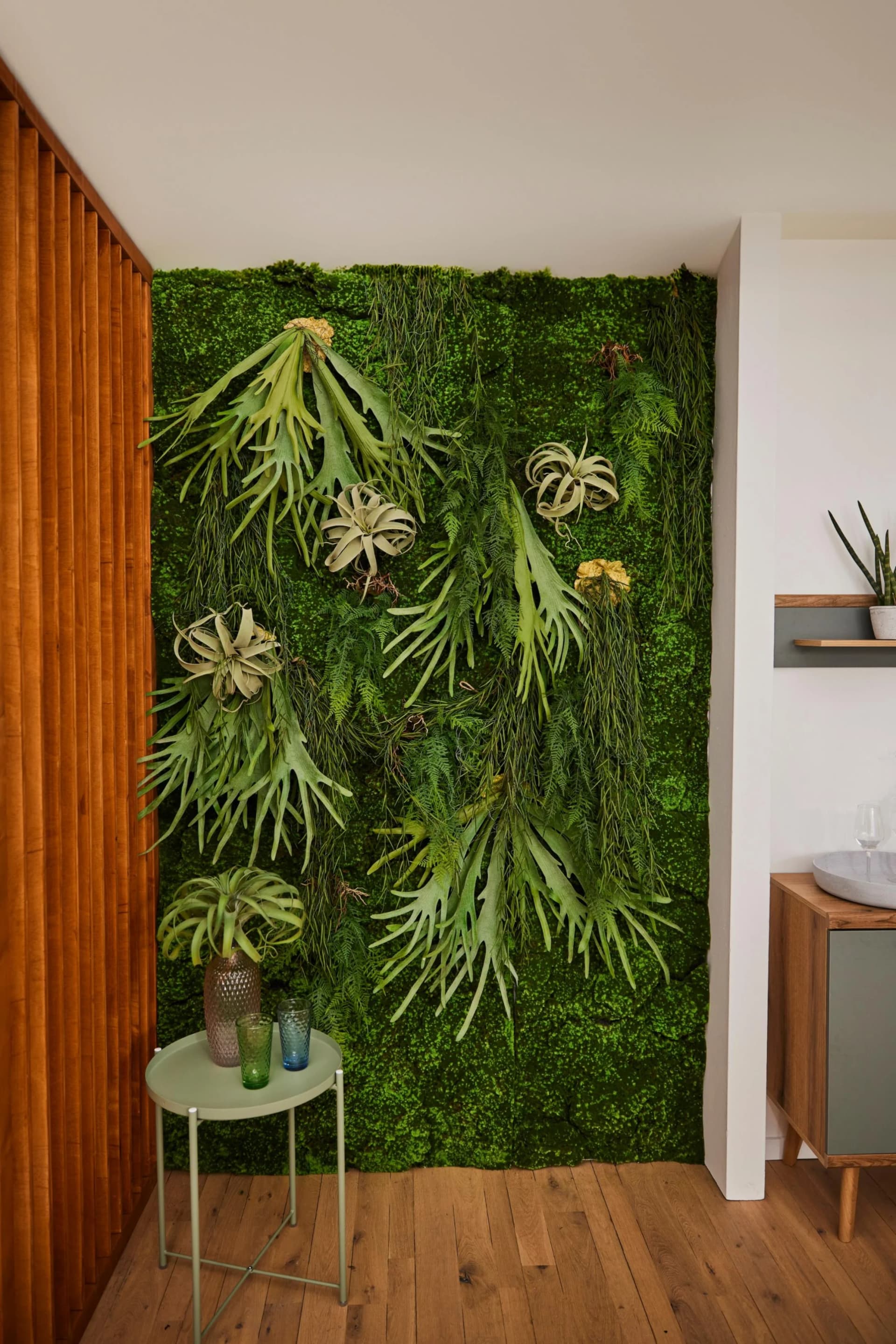 BOTANIC-HAUS Künstliche Moosmatte Grün - Natürliche Deko für Greenwalls