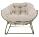 Lesli Living Schaukelstuhl COZY Beige/Grün Aluminium Bild 1