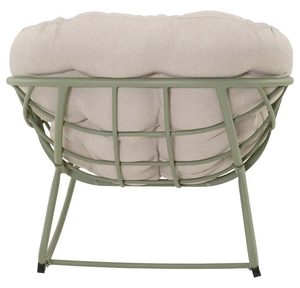 Lesli Living Schaukelstuhl COZY Beige/Grün Aluminium - Bild 4