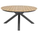 Lesli Living Gartentisch Arezzo rund 150cm Polywood Teaklook Bild 2