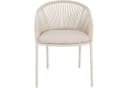 Lesli Living Stapelstuhl Hirado Beige Aluminium Rope-Geflecht Bild 3