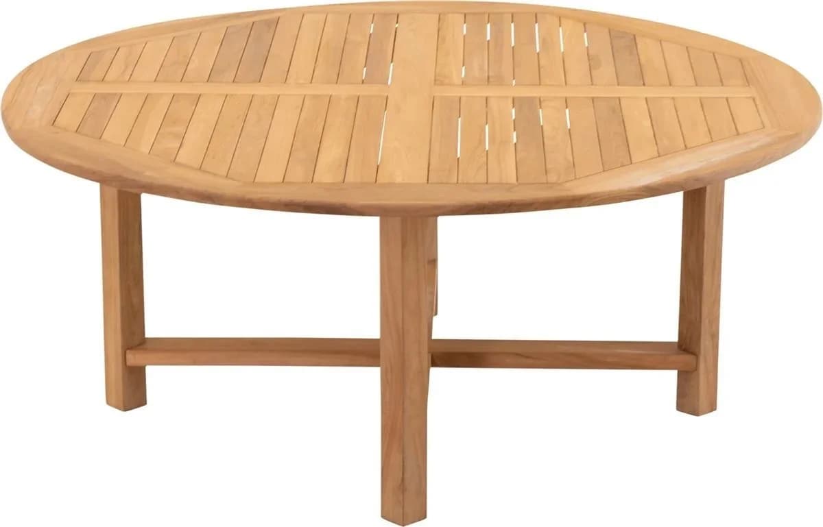 Lesli Living Gartentisch Rund Teak-Holz