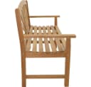 Lesli Living Gartenbank SUNBURST Teak Holz 156cm Bild 5
