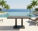 Lesli Living Hub-Loungetisch Murcia Negro Keramik Aluminium Bild 1