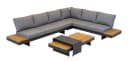 Lesli Living Gartenlounge-Set Barbados Stone 4-tlg. Anthrazit Grau Bild 1