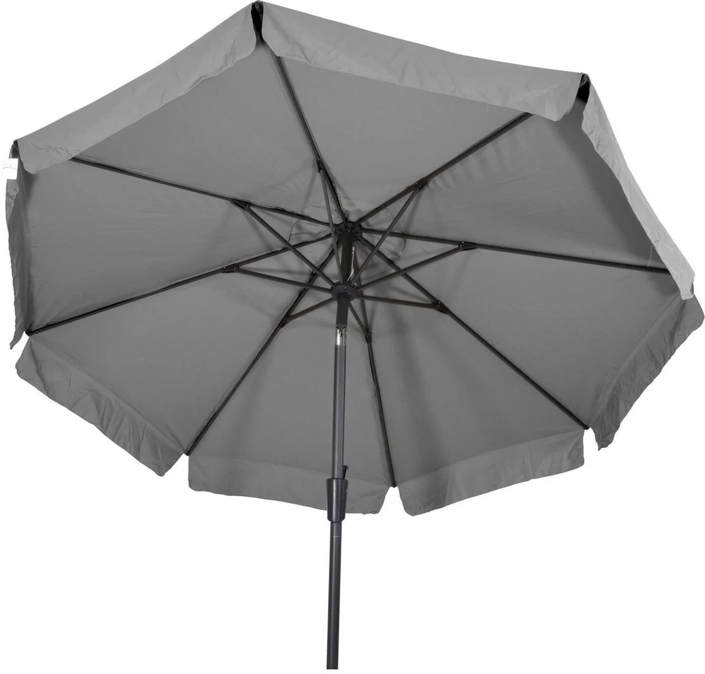 Lesli Living Sonnenschirm Libra Grey Grau Ø 3m mit UV-Schutz 30+