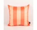 SCHÖNER LEBEN Samtkissen Peach Orange Streifen 45x45 cm Bild 1