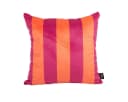SCHÖNER LEBEN. Dekokissen Samtkissen Kissenhülle Streifen Orange Pink Bild 2