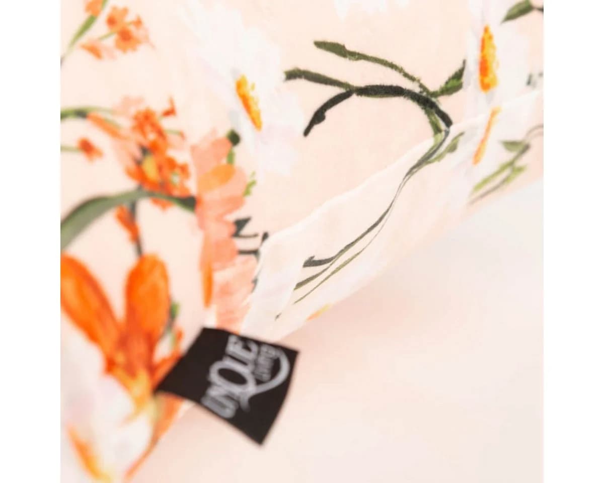 Schöner Leben Samtkissenhülle Blumenmotiv Apricot Orange 45x45 cm - Bild 4