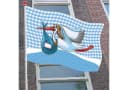 Folat Hängedekoration Storch Baby Fahne Hellblau Bild 1