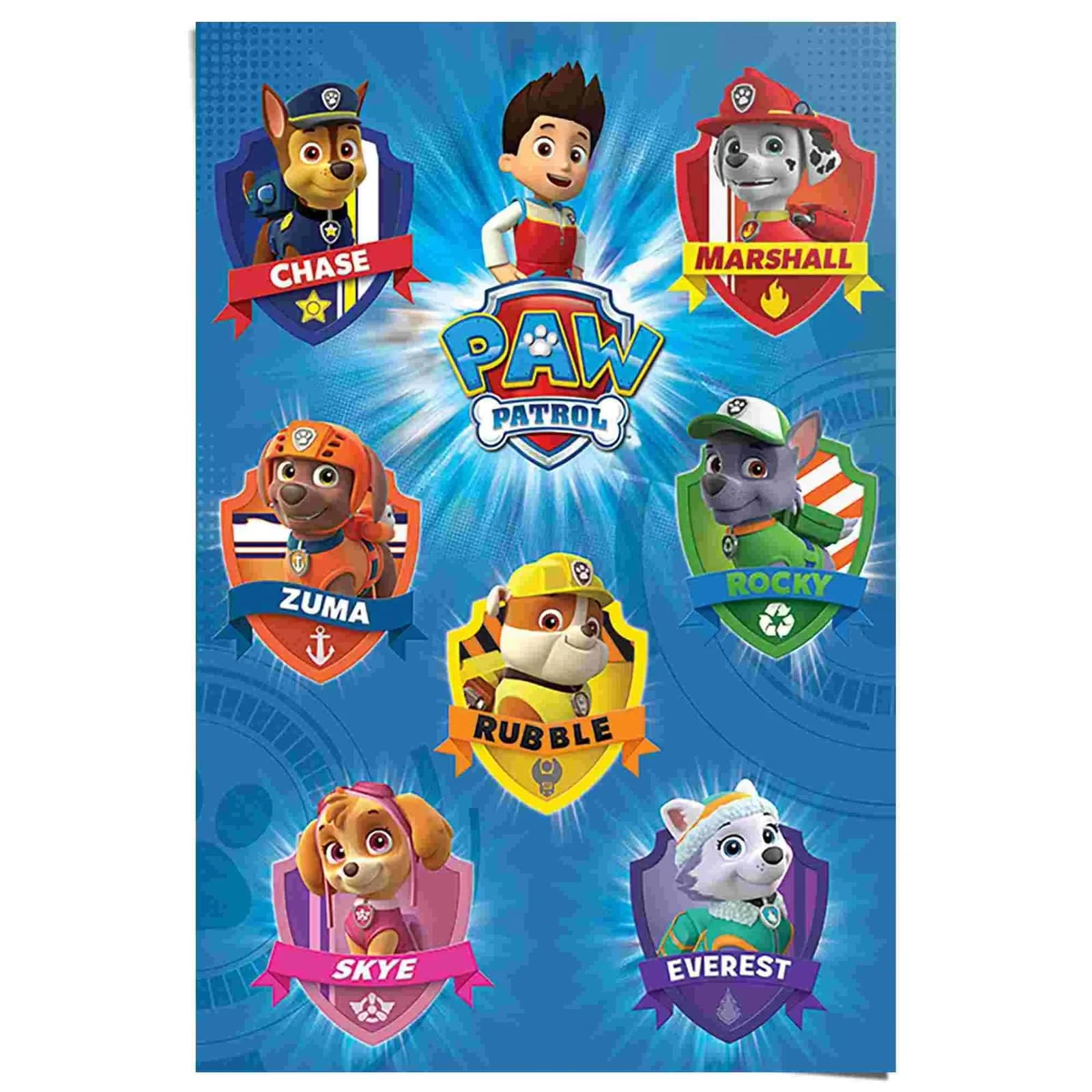 Paw Patrol Poster - Blau, 61x91,5 cm