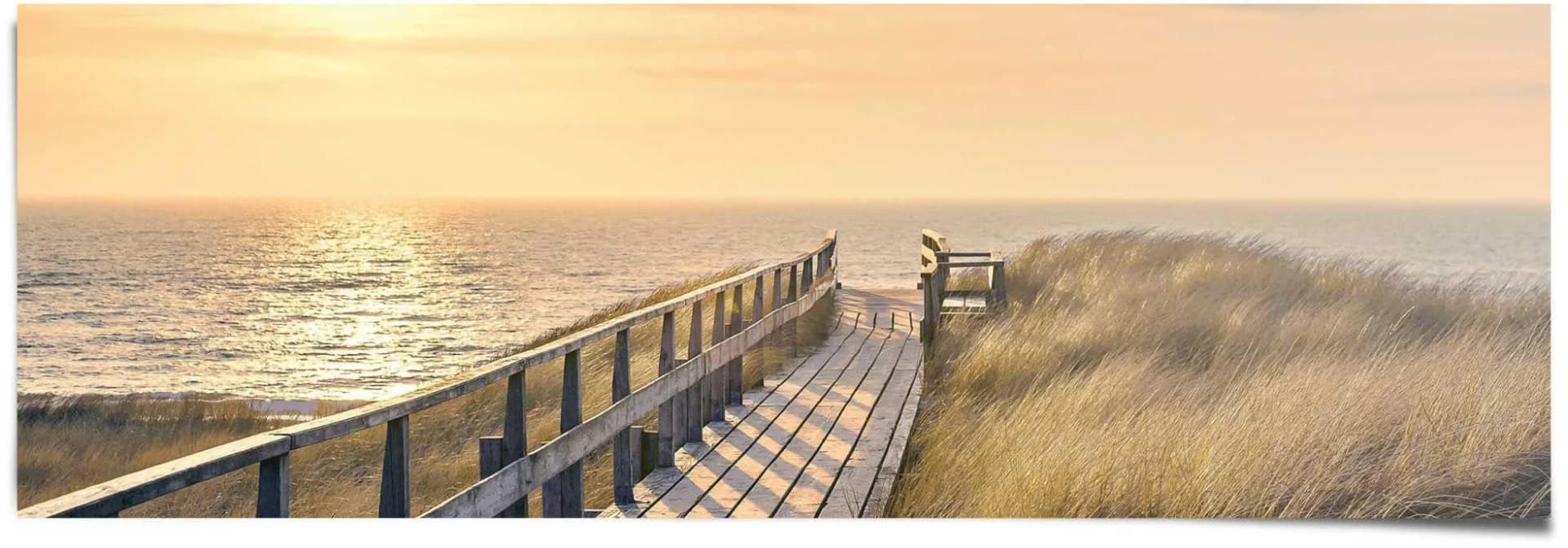 Poster REINDERS "Weg zum Strand" Khaki