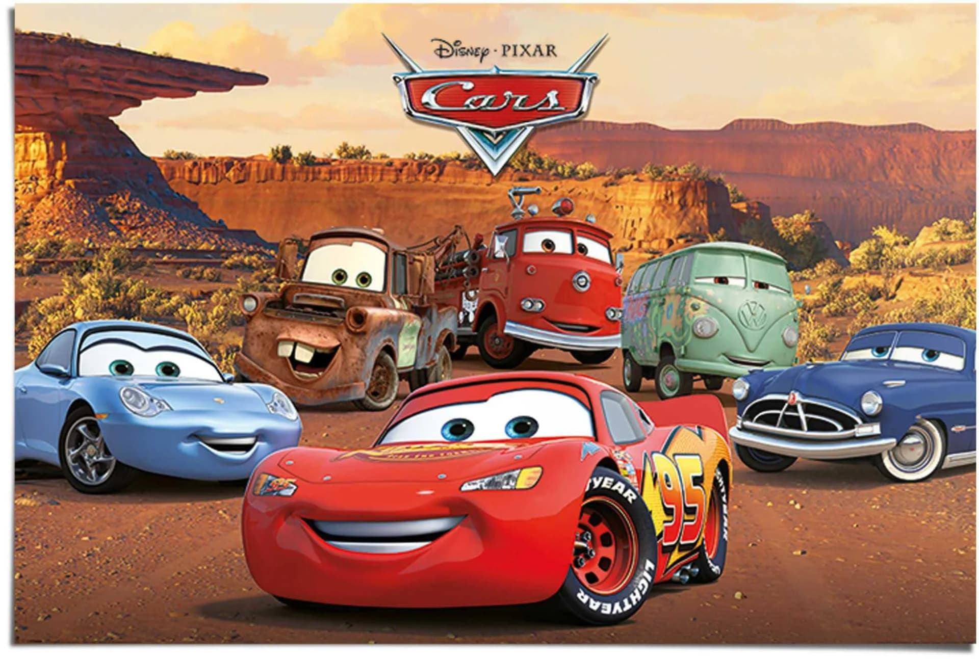 Reinders Poster Disney Cars Charaktere Bunt Maxi