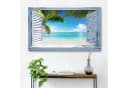 REINDERS Wandbild Strandfenster Blau 118x70 cm Bild 2