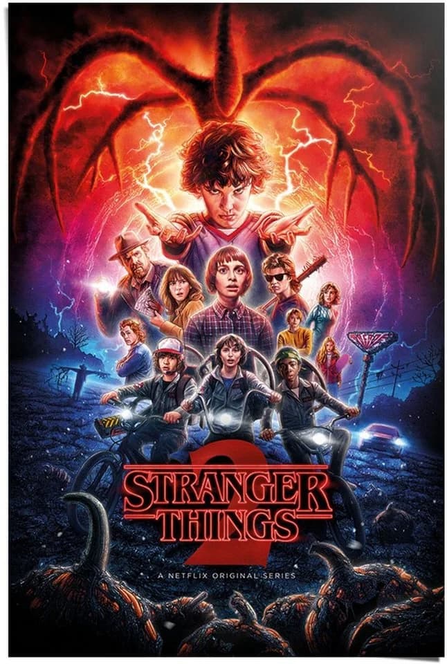 Poster Stranger Things Netflix - Rot - 61x91,5 cm - Bild 2