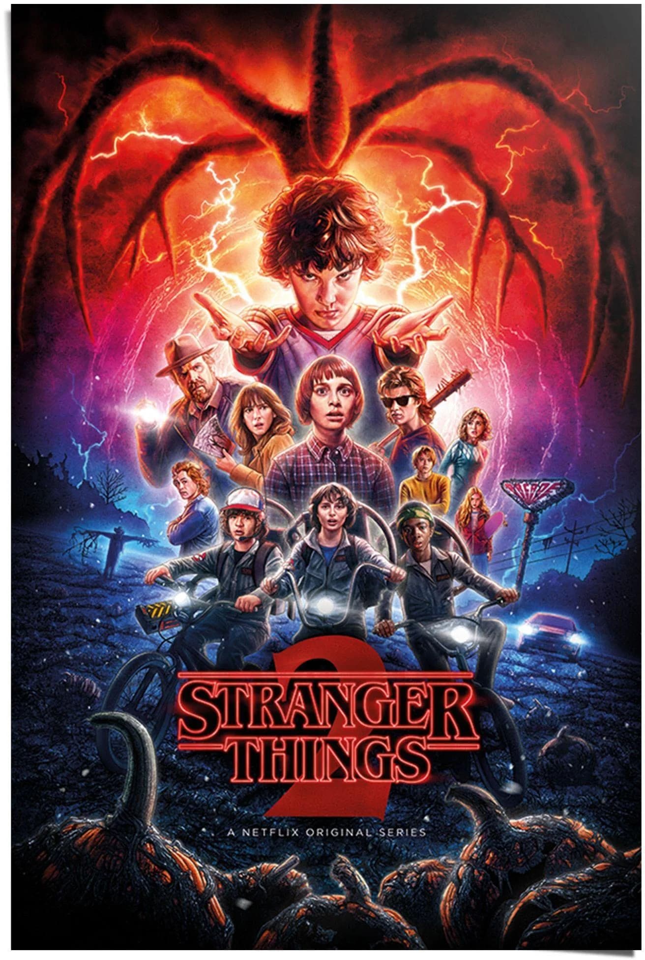 Poster Stranger Things Netflix - Rot - 61x91,5 cm - Bild 4