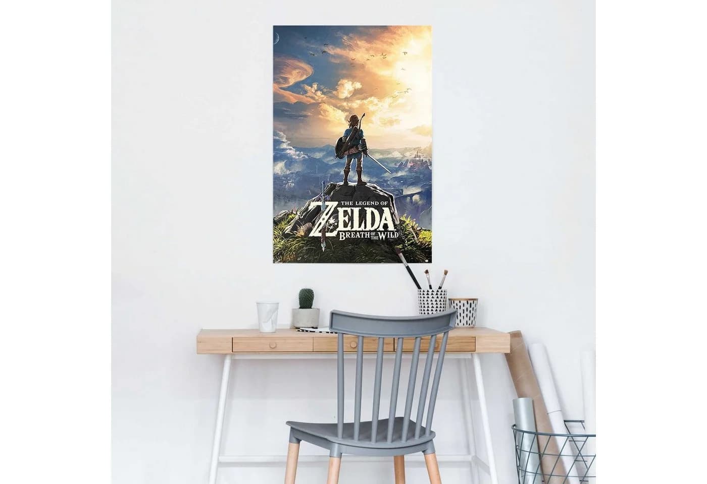 Reinders Poster The Legend Of Zelda - Breath of the Wild Blau