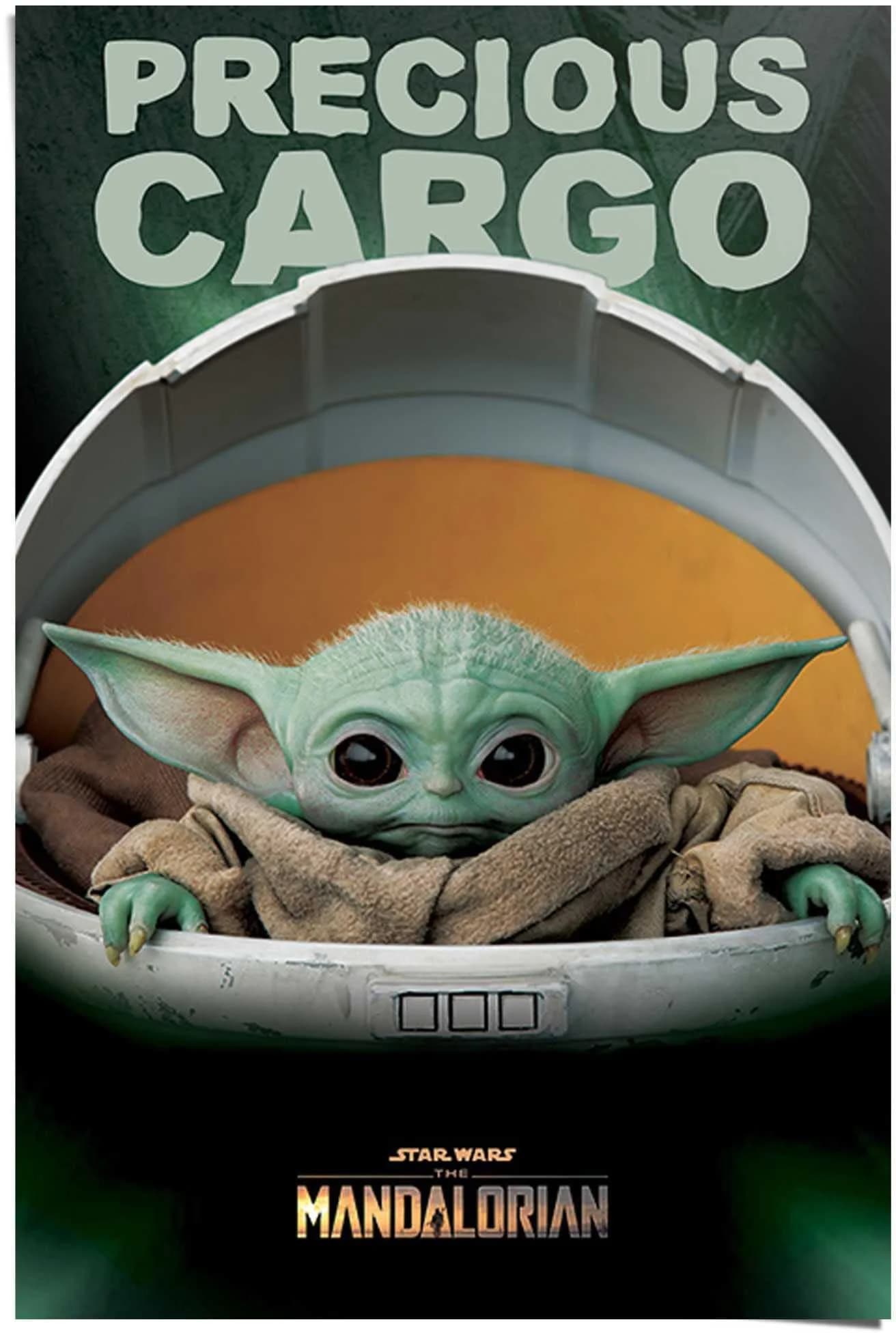 Poster REINDERS Baby Yoda grün 61x91,5 cm