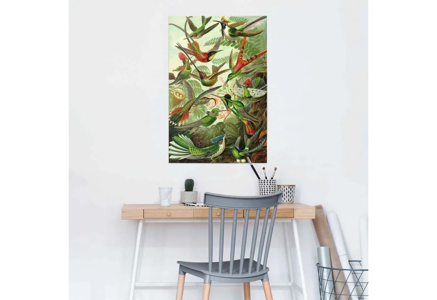 REINDERS Poster Hummingbirds Vogel Grün Maxi