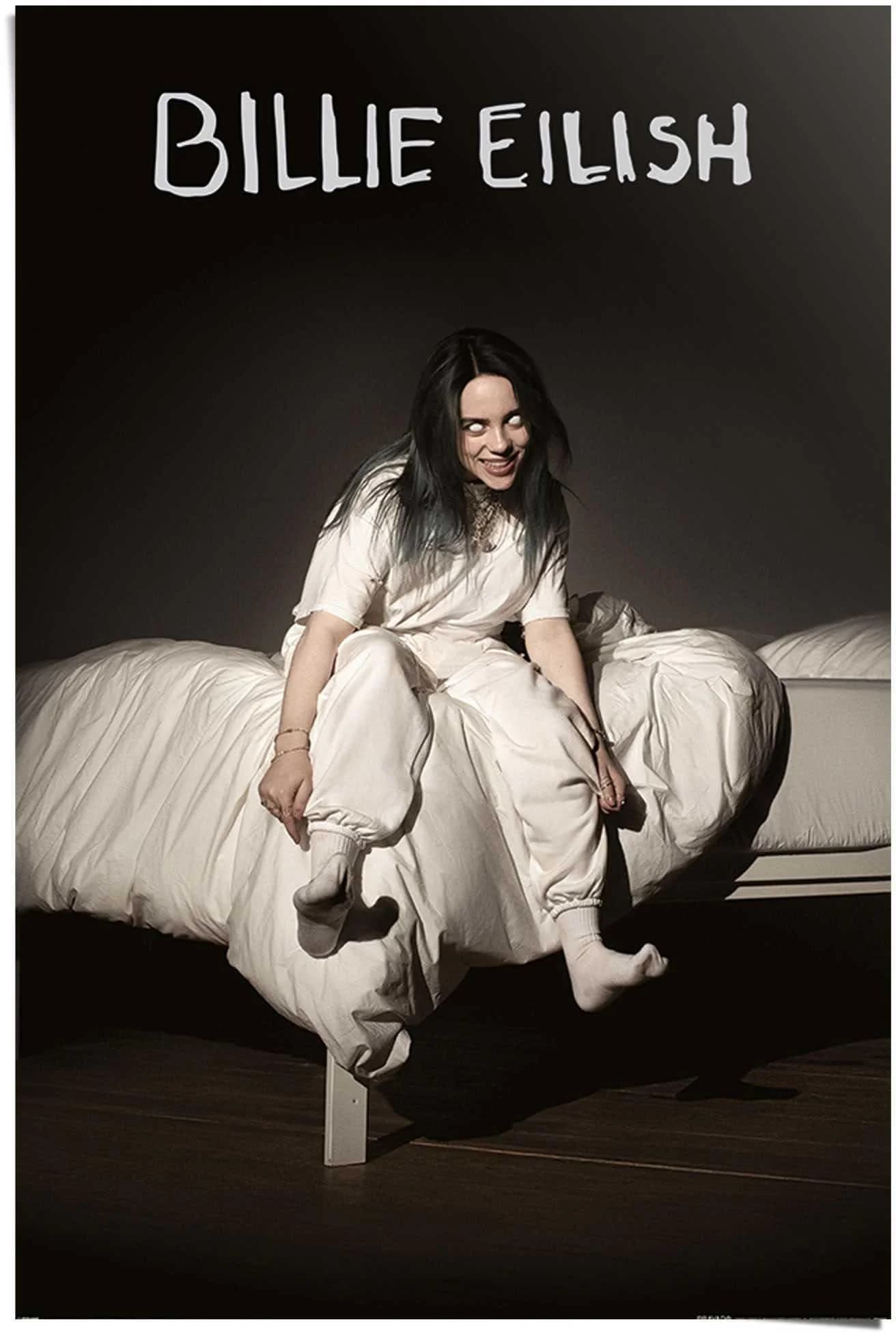 Poster Billie Eilish When We All Fall Asleep, Where Do We Go? Schwarz