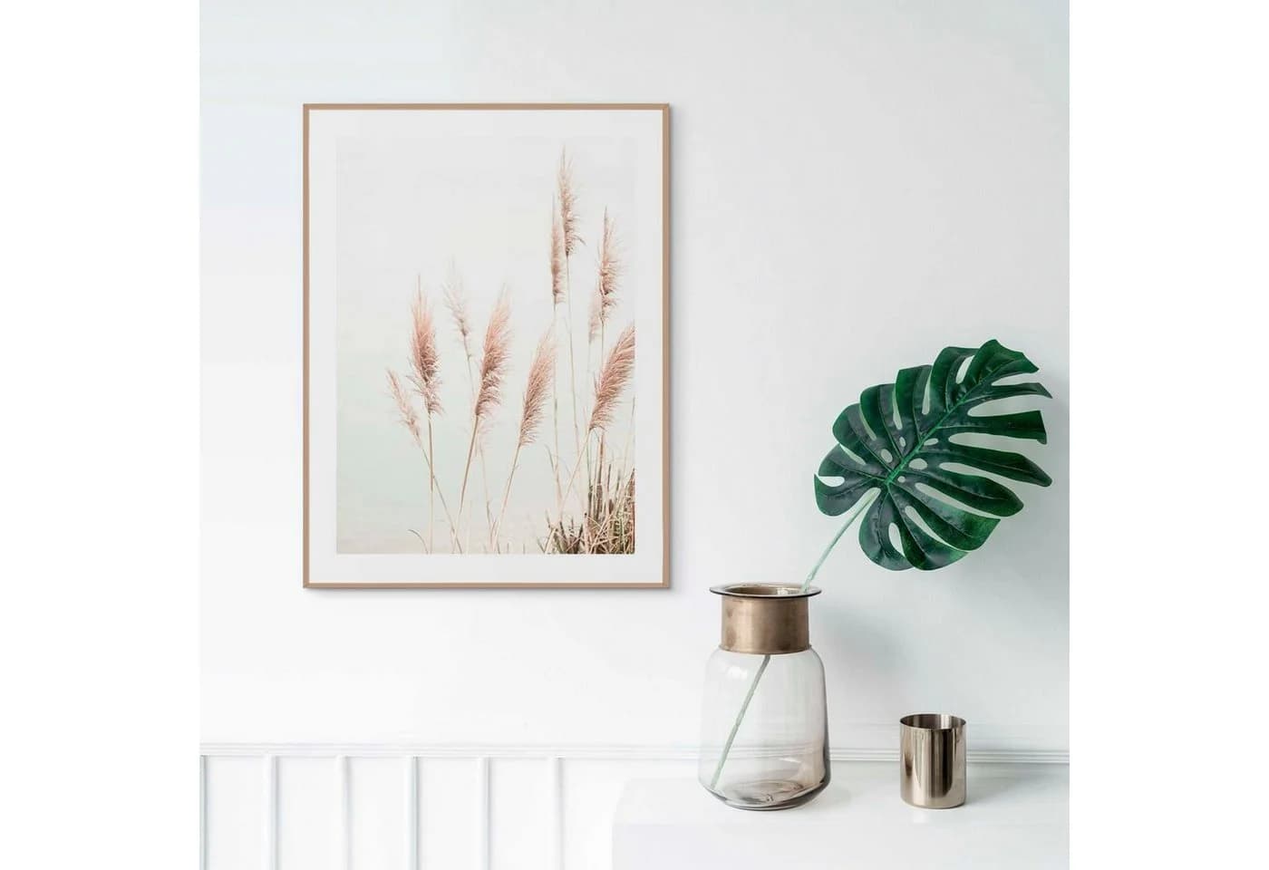 Eleganter Beige Poster aus MDF