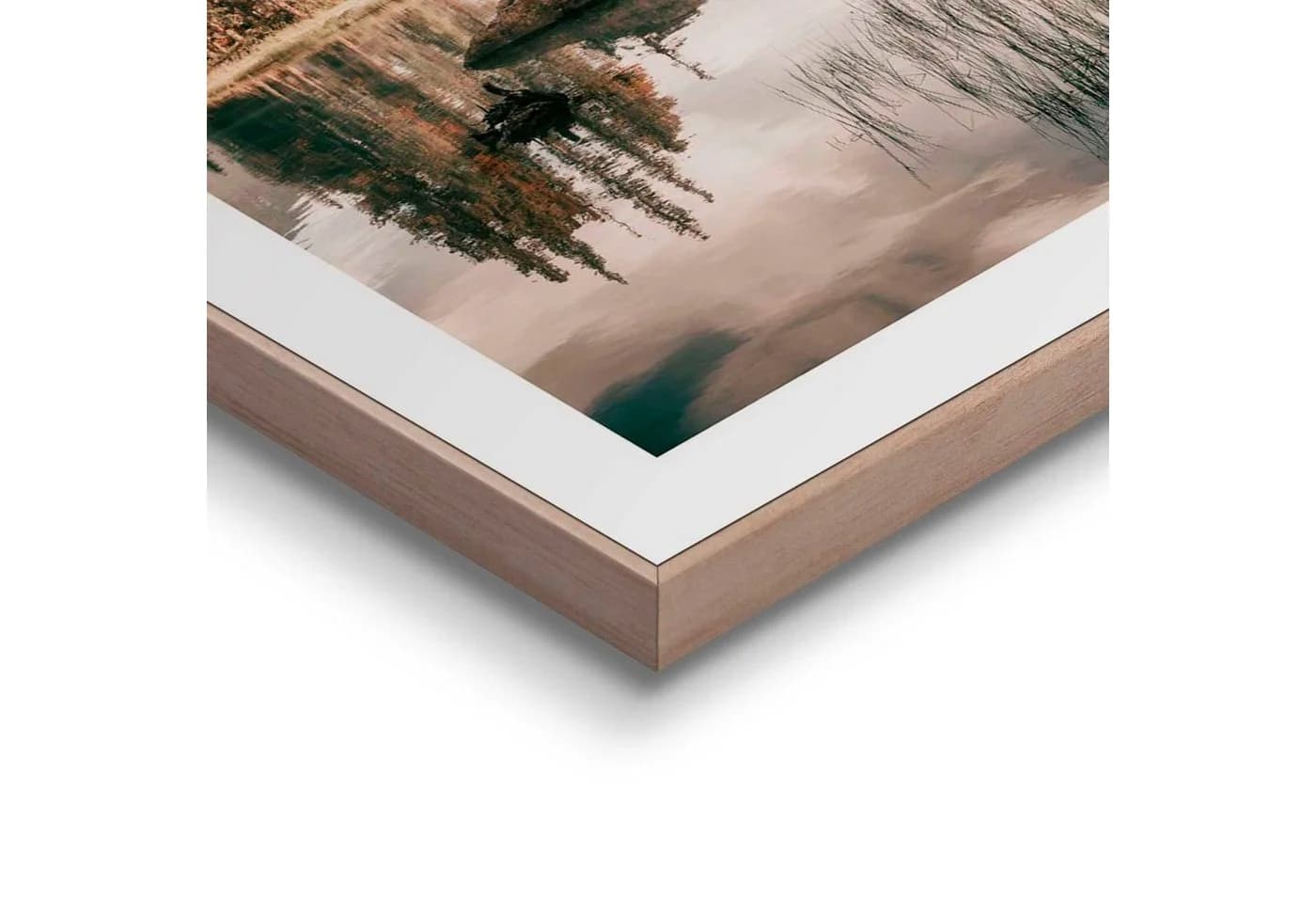 Poster REINDERS "Bergsee" Beige MDF Wanddekoration - Bild 4